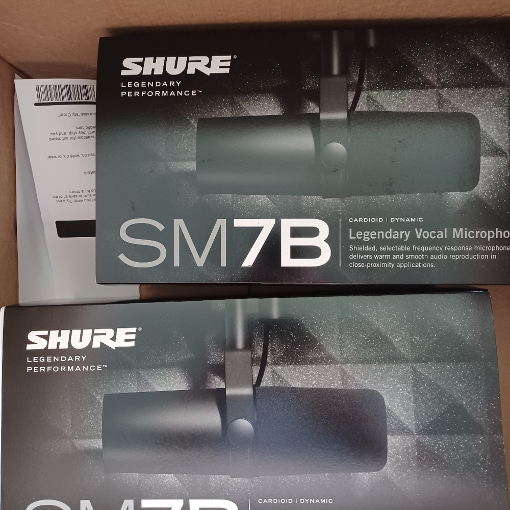 Smb7 shure studio microphones